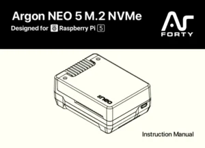 Argon NEO 5 BRED Boîtier pour Raspberry Pi 5 avec ventilateur intégré