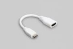 Mini HDMI Male to HDMI Female Cable White