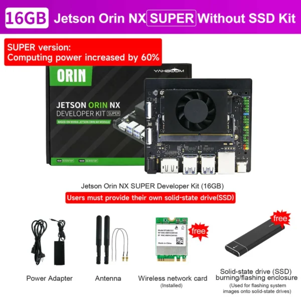 Kit NVIDIA Jetson Orin NX 16 Go RAM