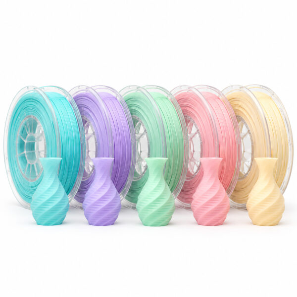 Filament PLA Pastel 1,75 mm – Bobines de 1 kg en cinq couleurs